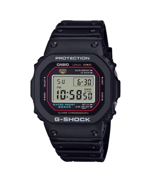 Casio G-Shock DW-5600WB BLACK Chronograph Alarm Digital Mens Watch