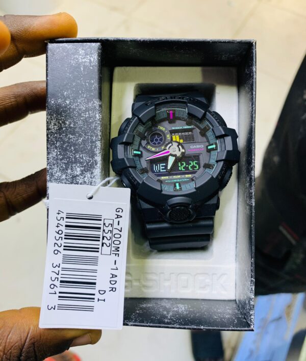 Casio G-Shock Black Dial Quartz Sports 200M Men's Watch GA-700MF-1ADR