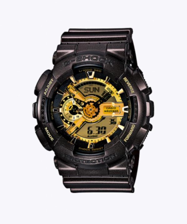 Casio G-Shock GA-110BR BLACK WITH GOLD FACE Men's Watch