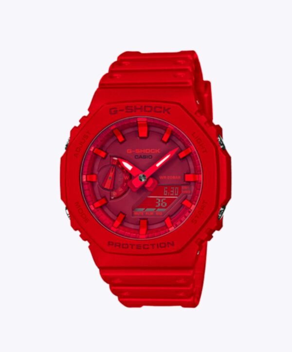 CASIO G-SHOCK GA-2100 "CASIOAK" RED A/D WATCH