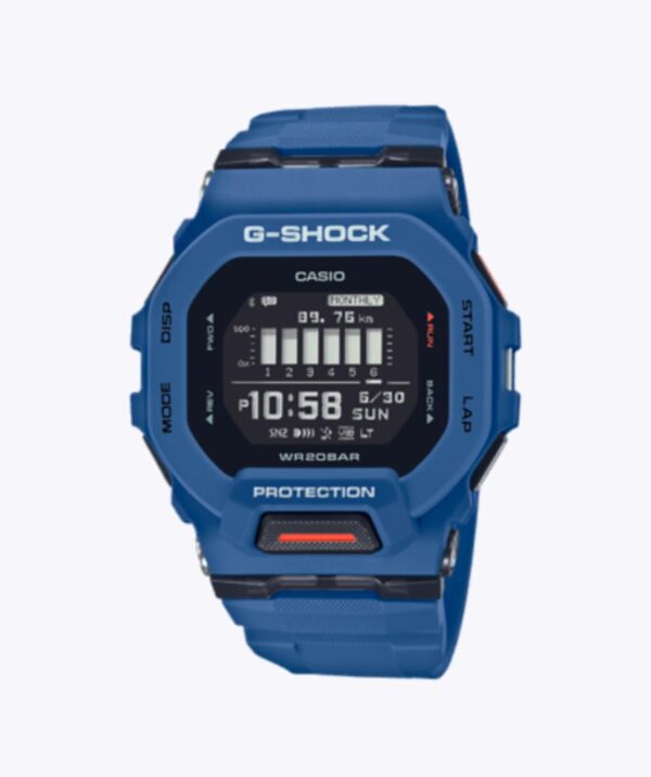 Casio G-Shock Digital Connected BLUE Resin Strap Fitness Watch GBD200