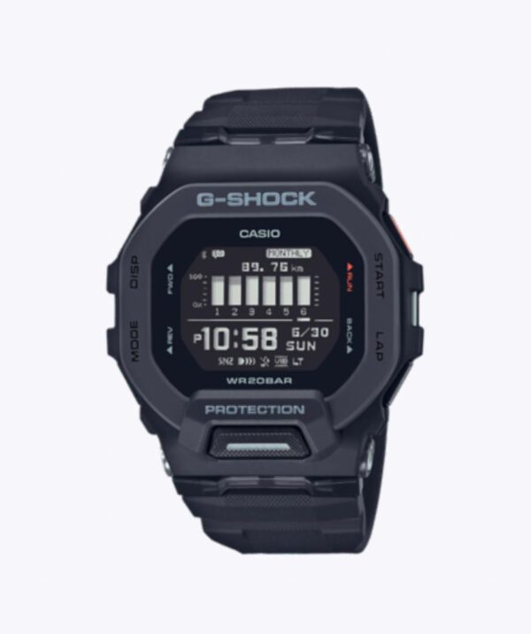 Casio G-Shock Digital Connected BLACK Resin Strap Fitness Watch GBD200