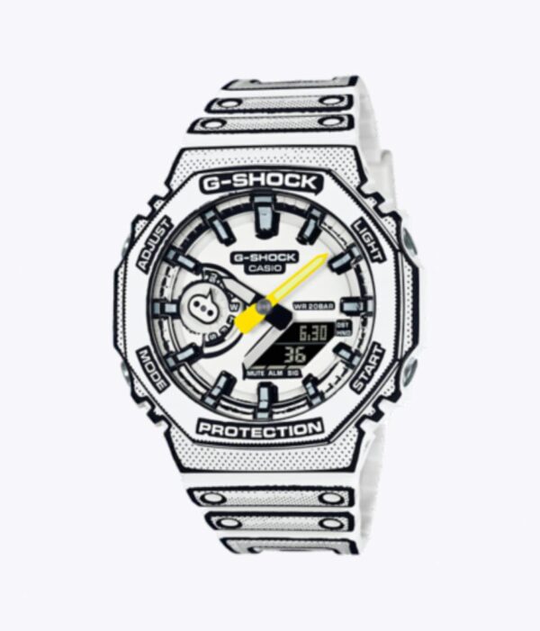 Casio G-SHOCK MANGA THEME GA-2100MNG Watch Octagon WHITE